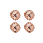Jogo 4 Anéis Para Guardanapo de Aço Circle Rose Gold 4,5cm - Ela Decora